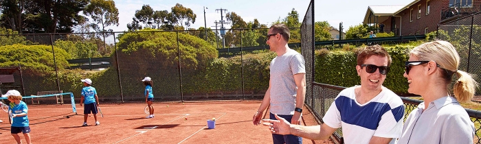 An ANZ Tennis Hot Shots Community Play session